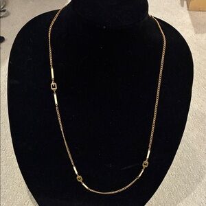 GIVENCHY Elegant Gold Chain G Necklace👝
